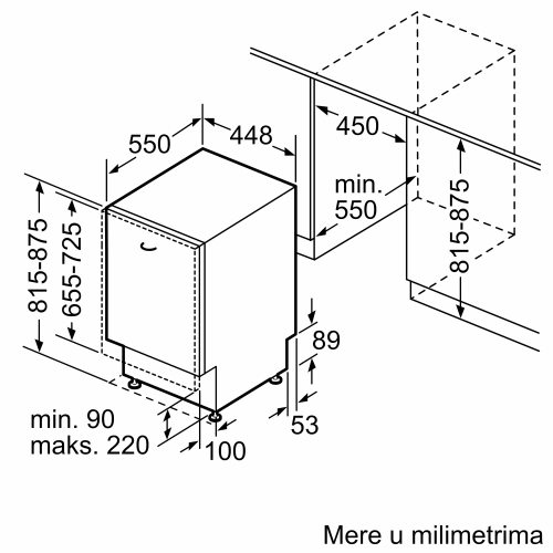 Masina za sudove spv4hmx49e