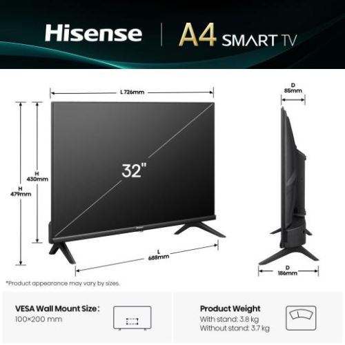 Tv led 32a4q led hd smart
