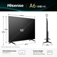 Tv led 55a6q 4k uhd smart
