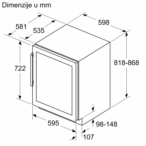 Vinska vitrina kuw21ahg0