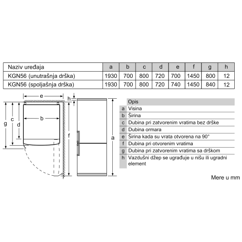 Frizider kgn56xleb