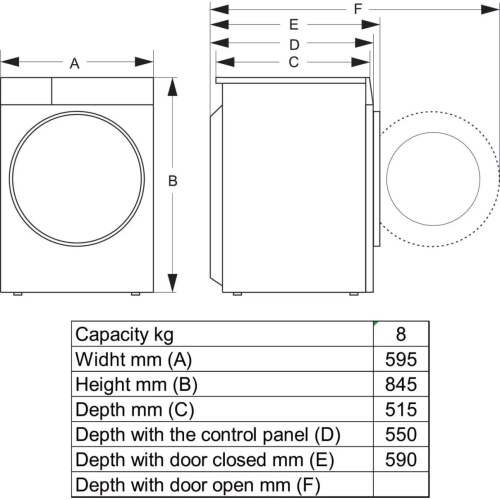 Masina za susenje dh3i802uwdd
