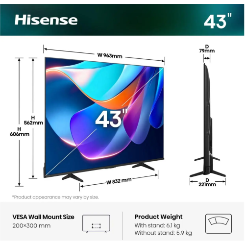 Tv led 43a6s