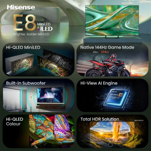 Tv led 65e8s