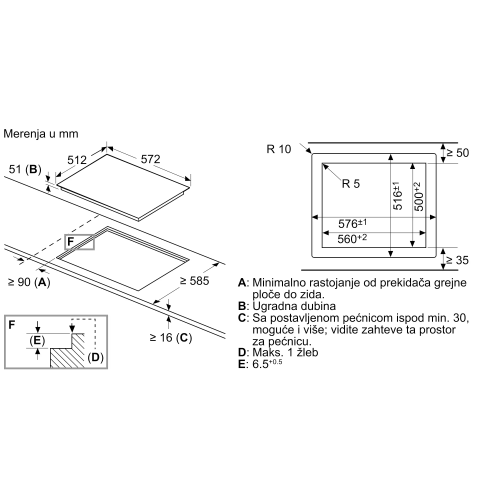 Ugradna ploca pkn601dp1d